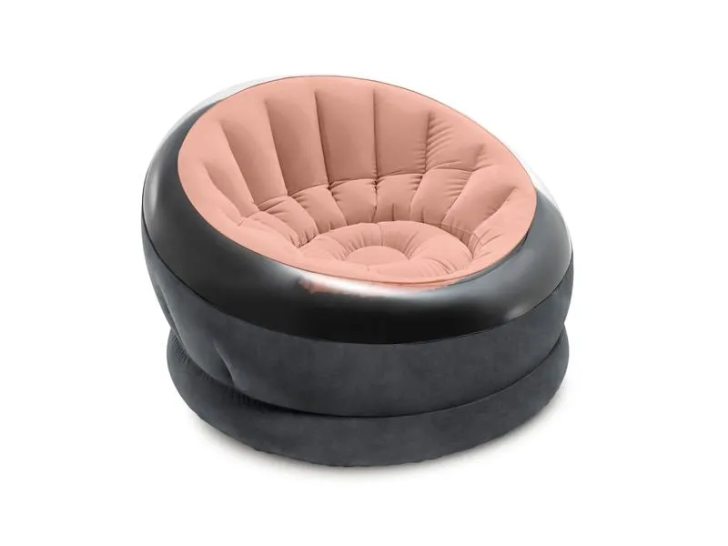 Intex Aufblasbarer Sessel Empire 112 x 109 cm, Rosa, Schwarz Intex Aufblasbarer Sessel Empire 112 x 109 cm, Rosa, Schwarz