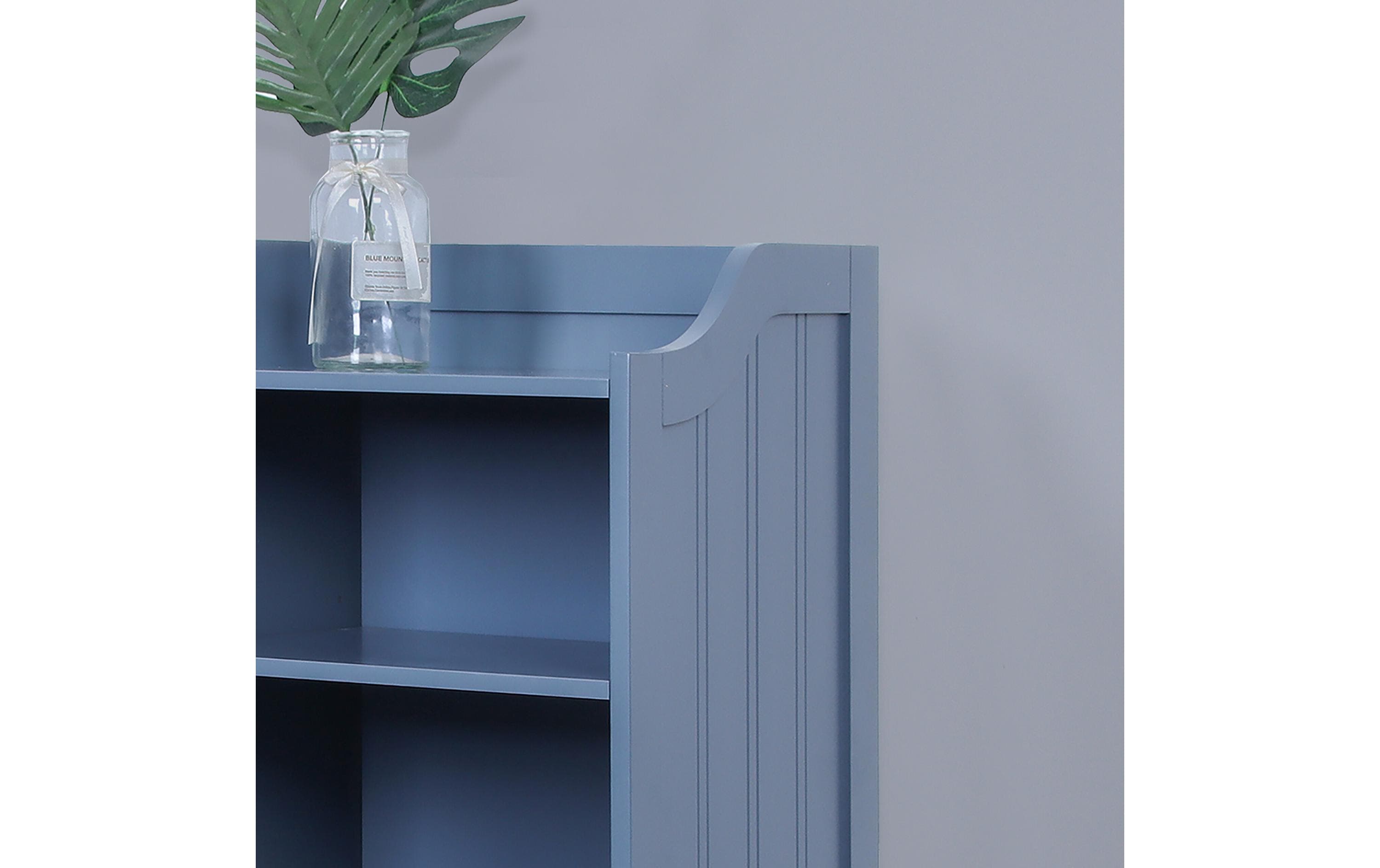 relaxdays Badezimmerregal 40.5 x 86 cm, Grau