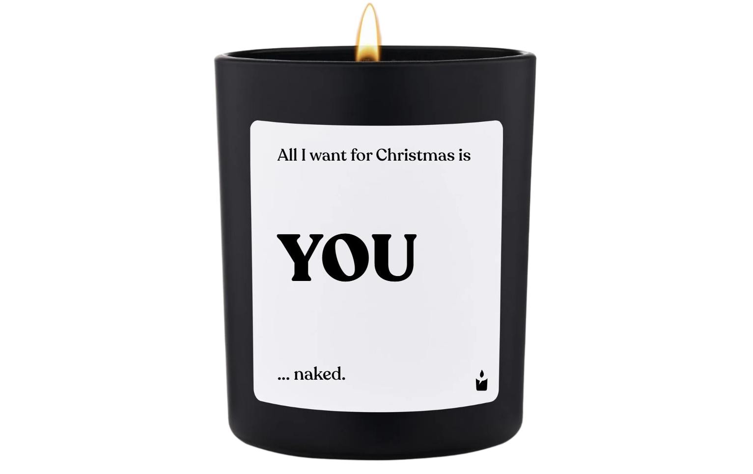 ChattyCandles Weihnachtskerze All I want for Christmas is you 6.7 x 8 cm
