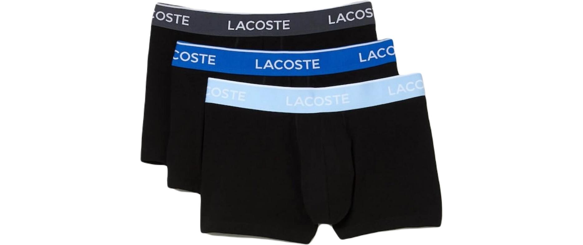 Lacoste Boxershort 3er Pack Dunkelblau/Schwarz, XL Lacoste Boxershort 3er Pack Dunkelblau/Schwarz, XL