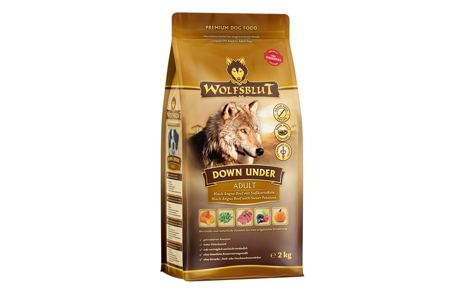 Wolfsblut Trockenfutter Canine Adult Down Under Black Angus, 2 kg