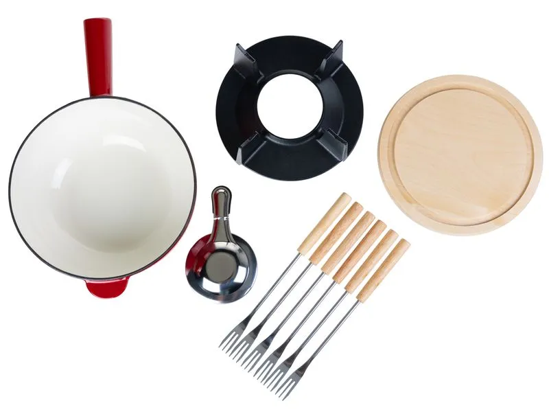 COCON Käsefondue-Set 10-teilig, Rot