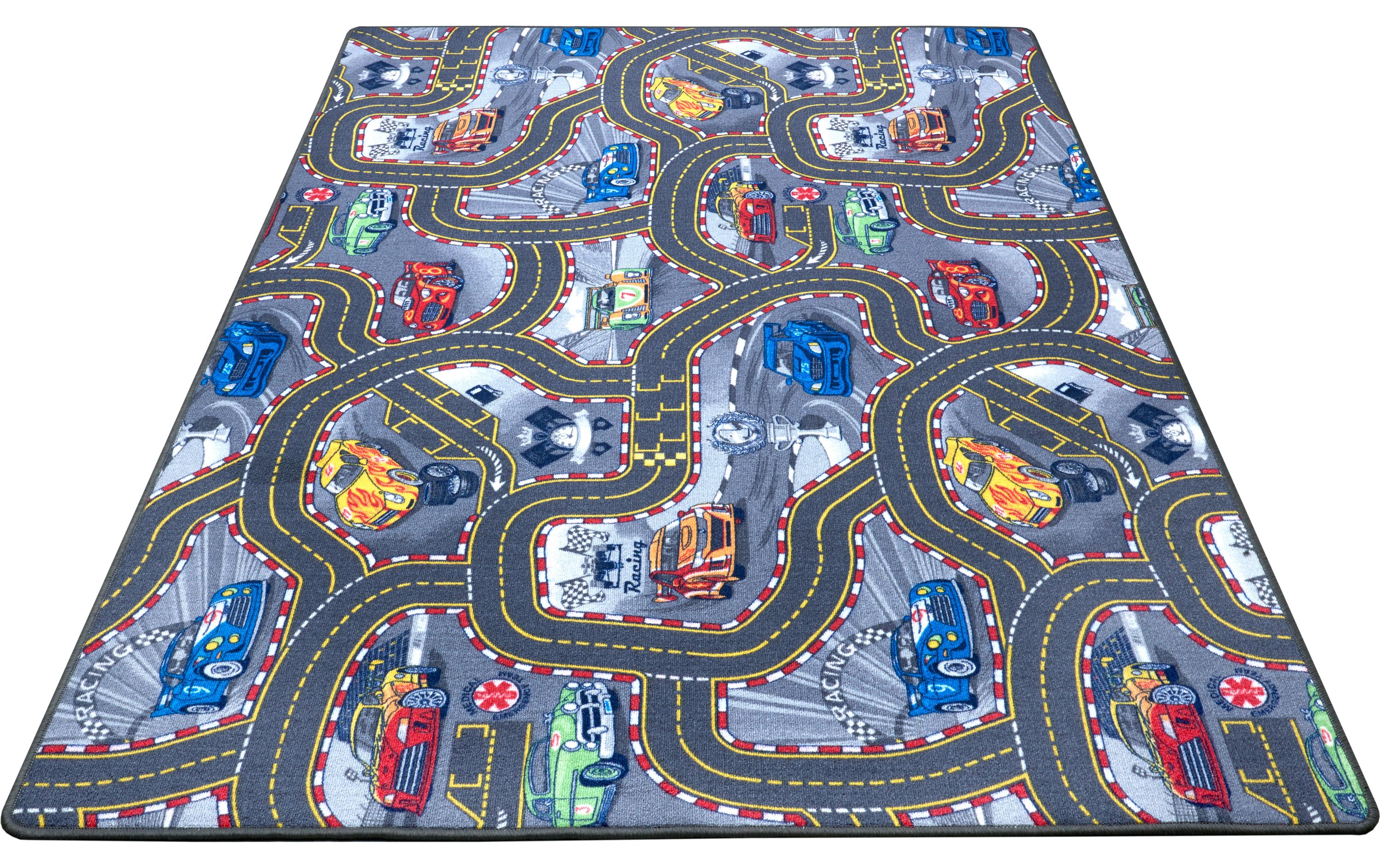 Hanse Home Spielteppich Race Track 160 x 240 cm, Grau Hanse Home Spielteppich Race Track 160 x 240 cm, Grau