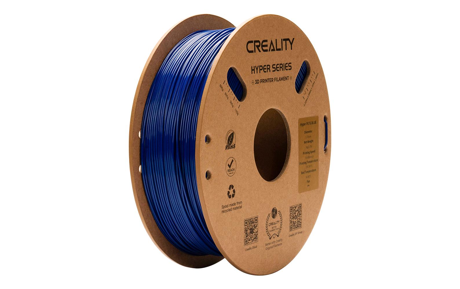 Creality Filament PETG Hyper Blau, 1.75 mm, 1 kg Creality Filament PETG Hyper Blau, 1.75 mm, 1 kg