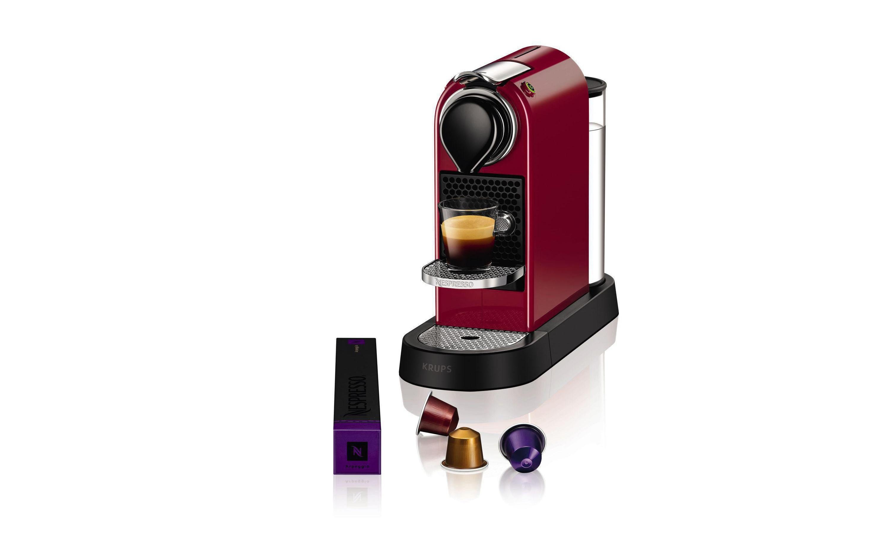 Krups Kaffeemaschine Nespresso CitiZ XN7415 Rot