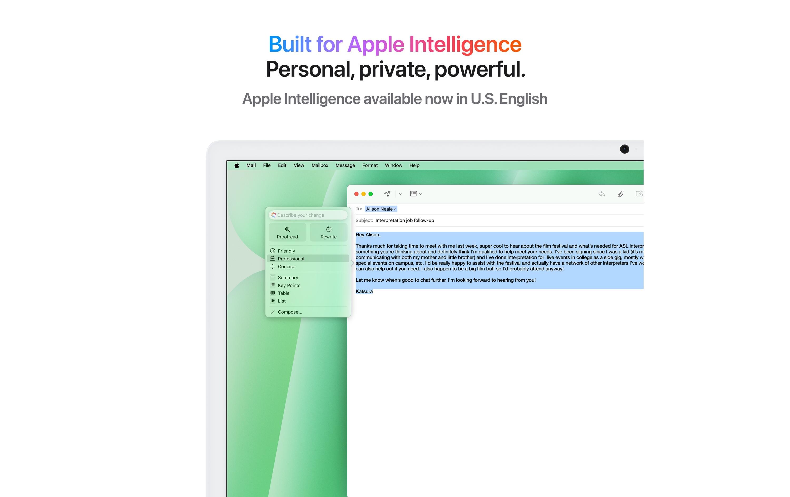 Apple iMac 24 M4 8C GPU / 256 GB / 16 GB Grün