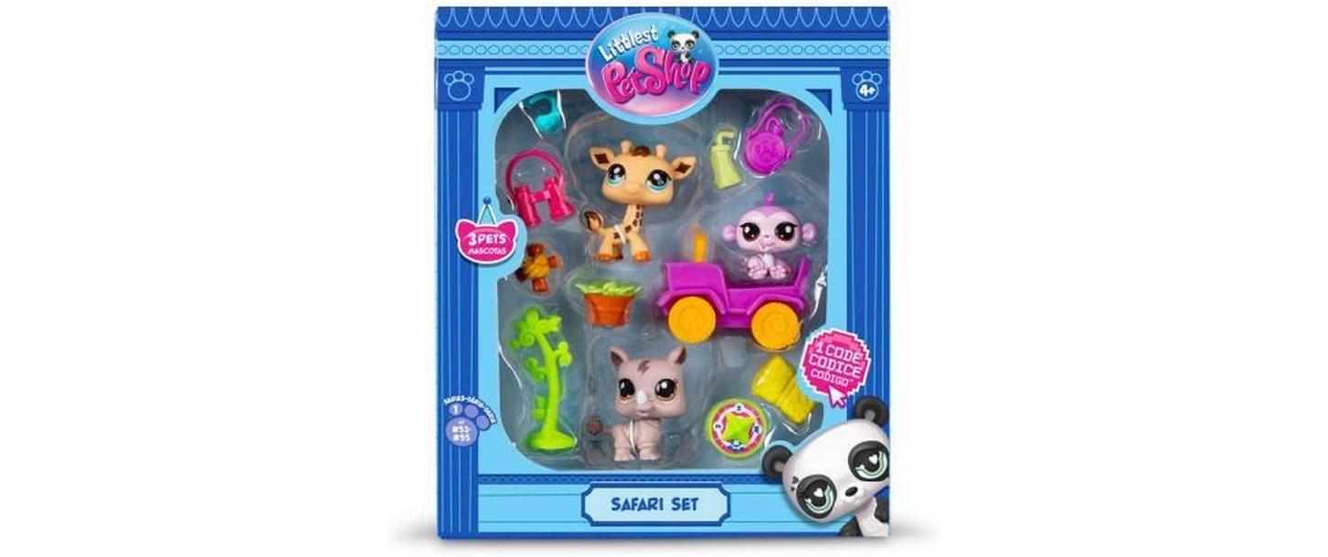 BANDAI Spielfigurenset Littlest Pet Shop – Safari Set