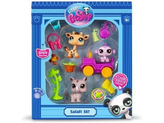BANDAI Spielfigurenset Littlest Pet Shop – Safari Set BANDAI Spielfigurenset Littlest Pet Shop – Safari Set