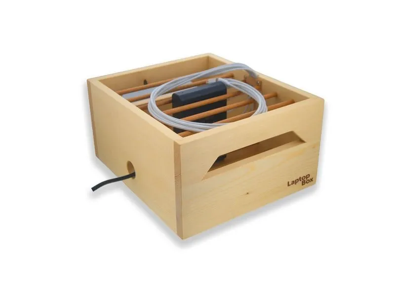 LMP LaptopBox 6-250 Schweizer Fichtenholz, 6x USB-C