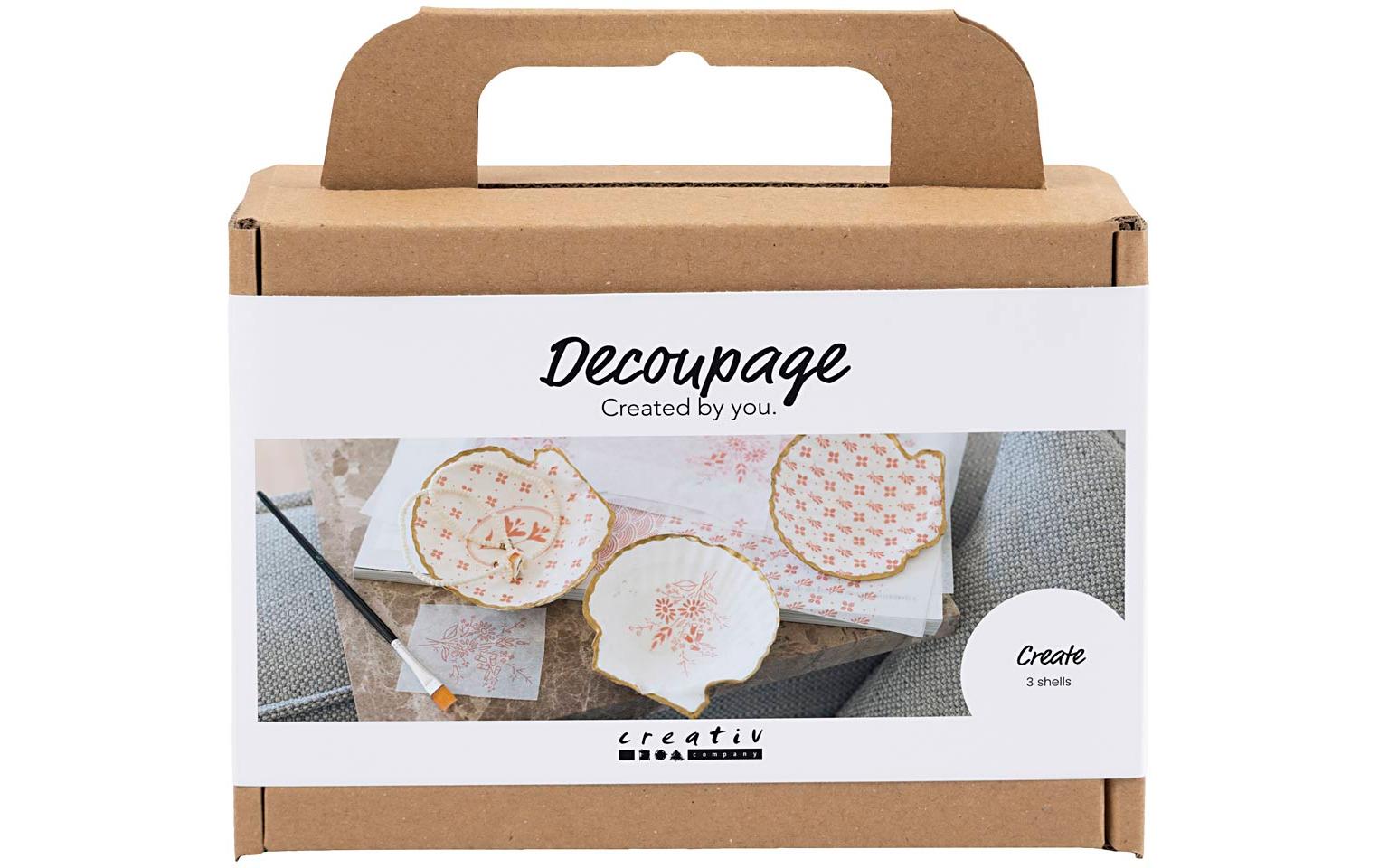 Creativ Company Bastelset Decopatch Muschel-Schalen
