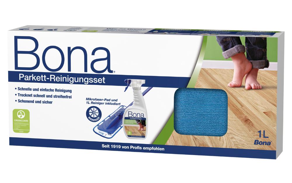 Bona Reinigungsset für versiegelte Holzböden, Blau