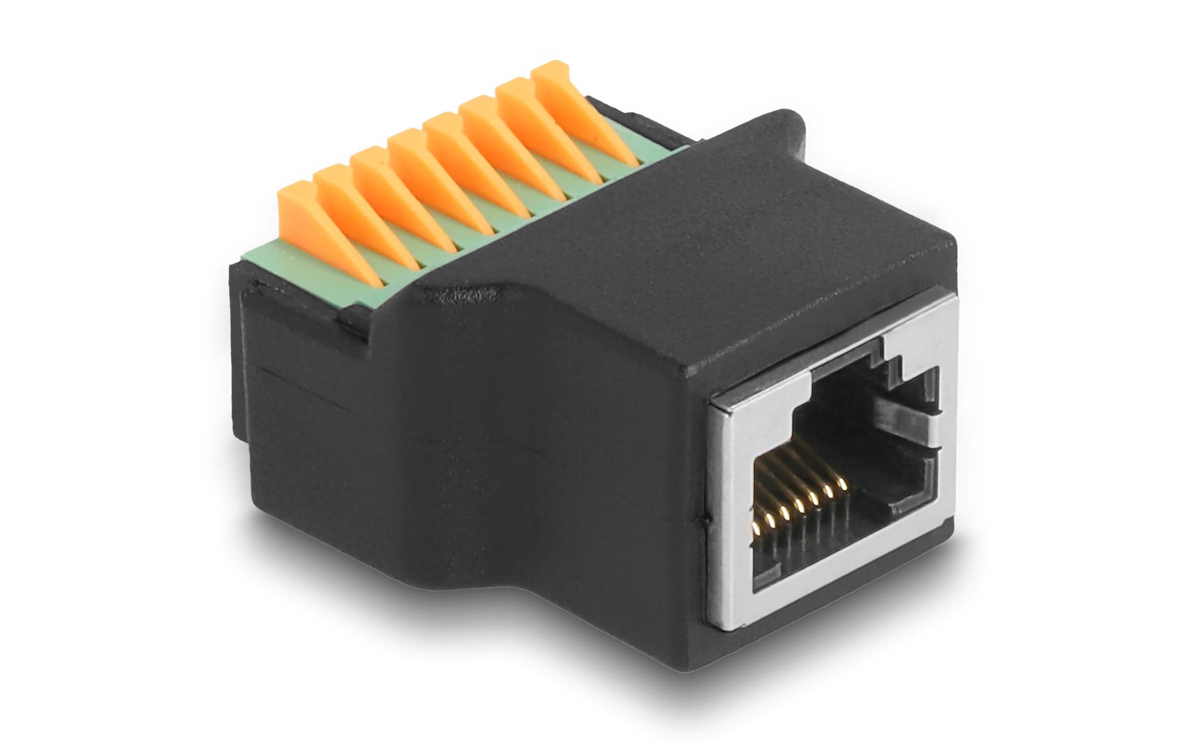 Delock Buchse RJ45 zu Terminalblock, 1 Stück Delock Buchse RJ45 zu Terminalblock, 1 Stück