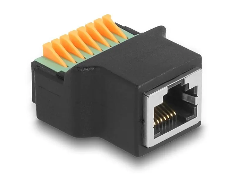 Delock Buchse RJ45 zu Terminalblock, 1 Stück