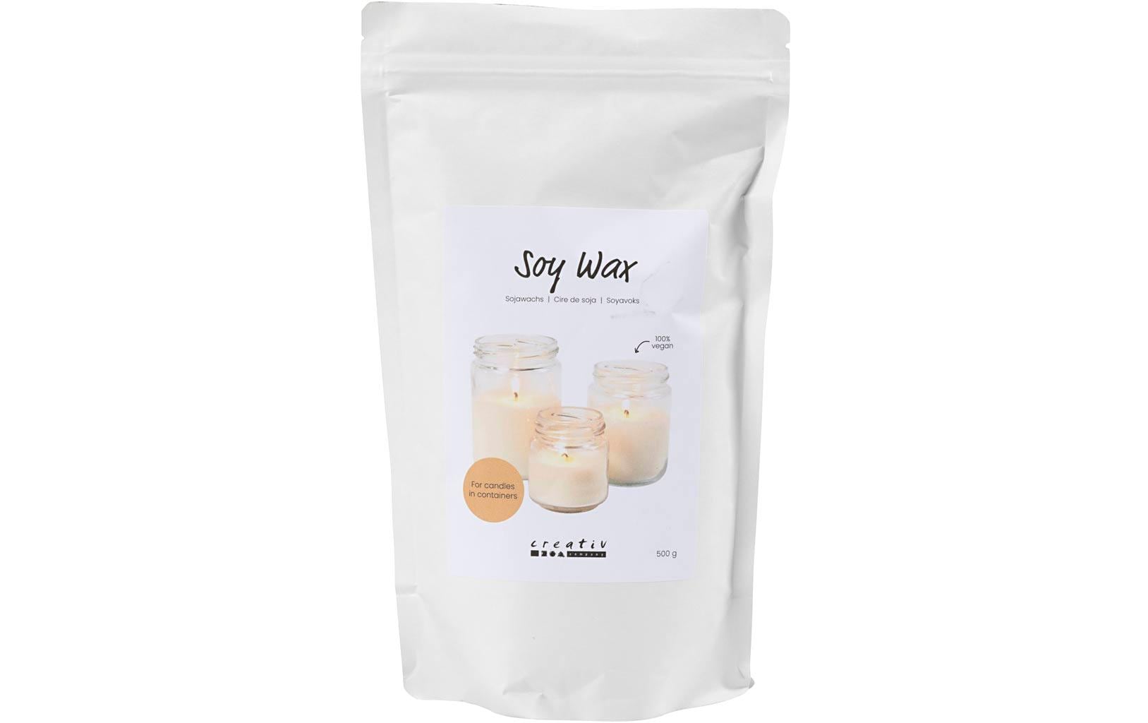 Creativ Company Wachs Soja Flocken, Creme, für Gefässe, 500 g Creativ Company Wachs Soja Flocken, Creme, für Gefässe, 500 g