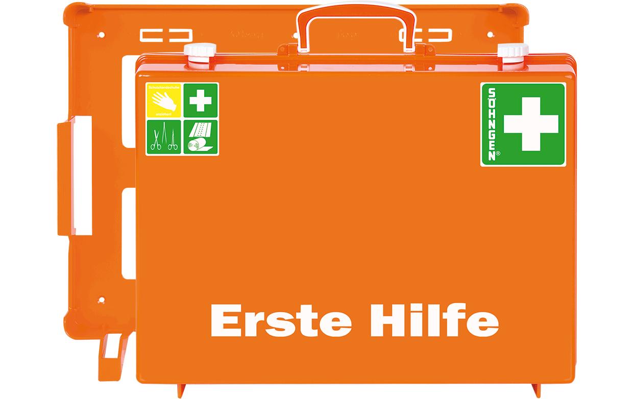 SÖHNGEN Erste-Hilfe-Koffer MT-CD, Orange, leer SÖHNGEN Erste-Hilfe-Koffer MT-CD, Orange, leer