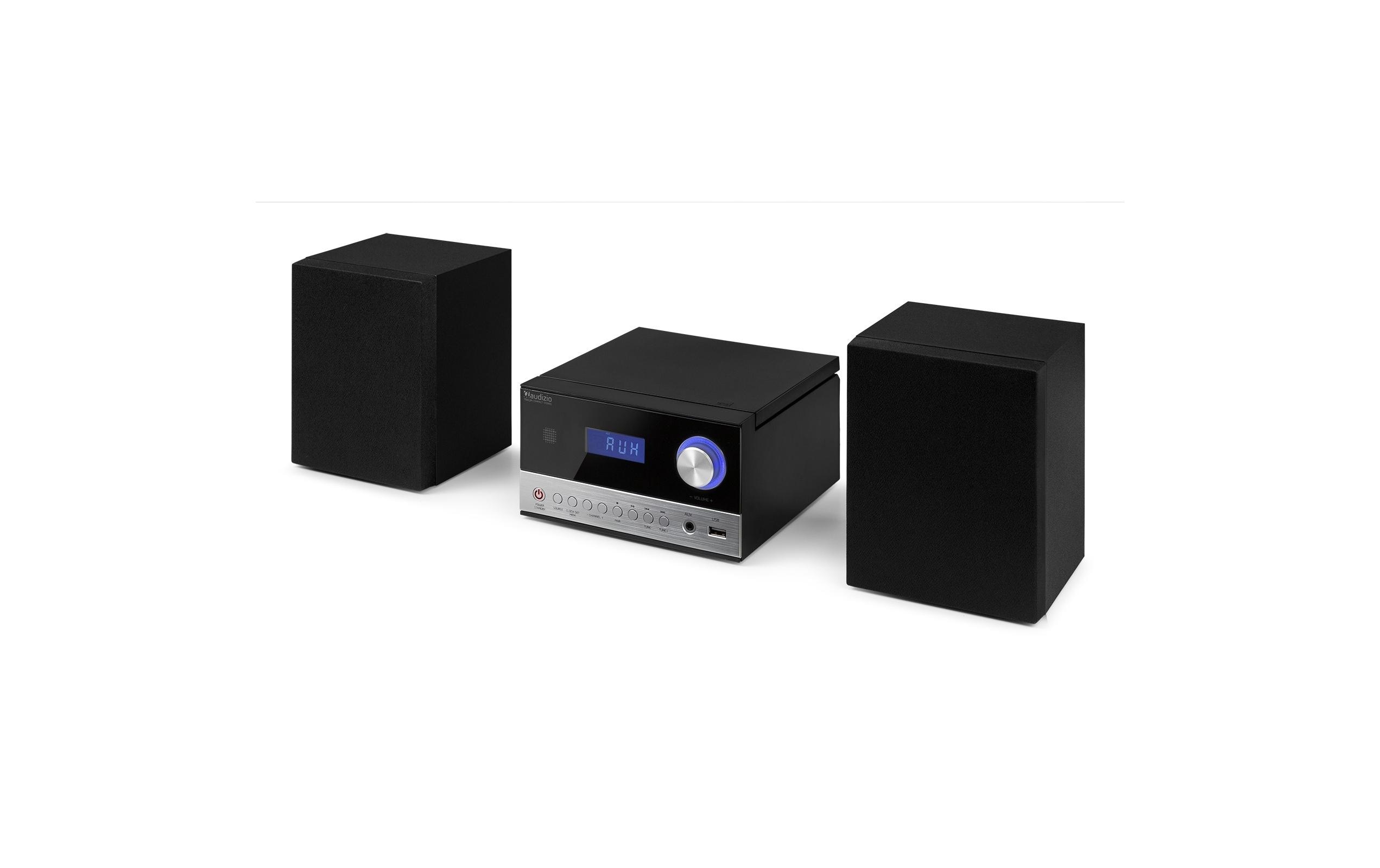 Audizio Micro-HiFi Anlage Toulon Schwarz/Silber Audizio Micro-HiFi Anlage Toulon Schwarz/Silber