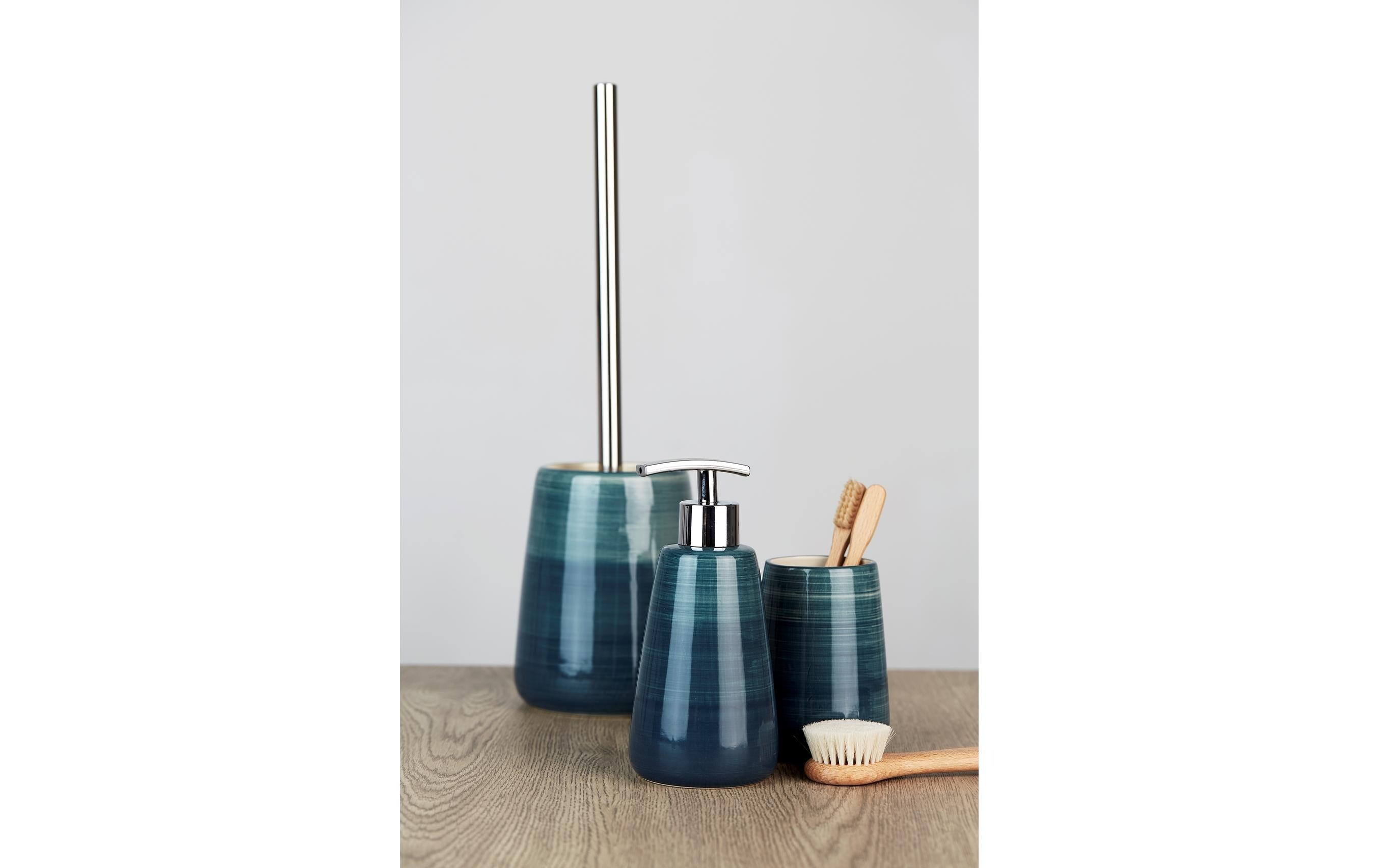 Wenko Seifenspender Pottery 360 ml, Petrol