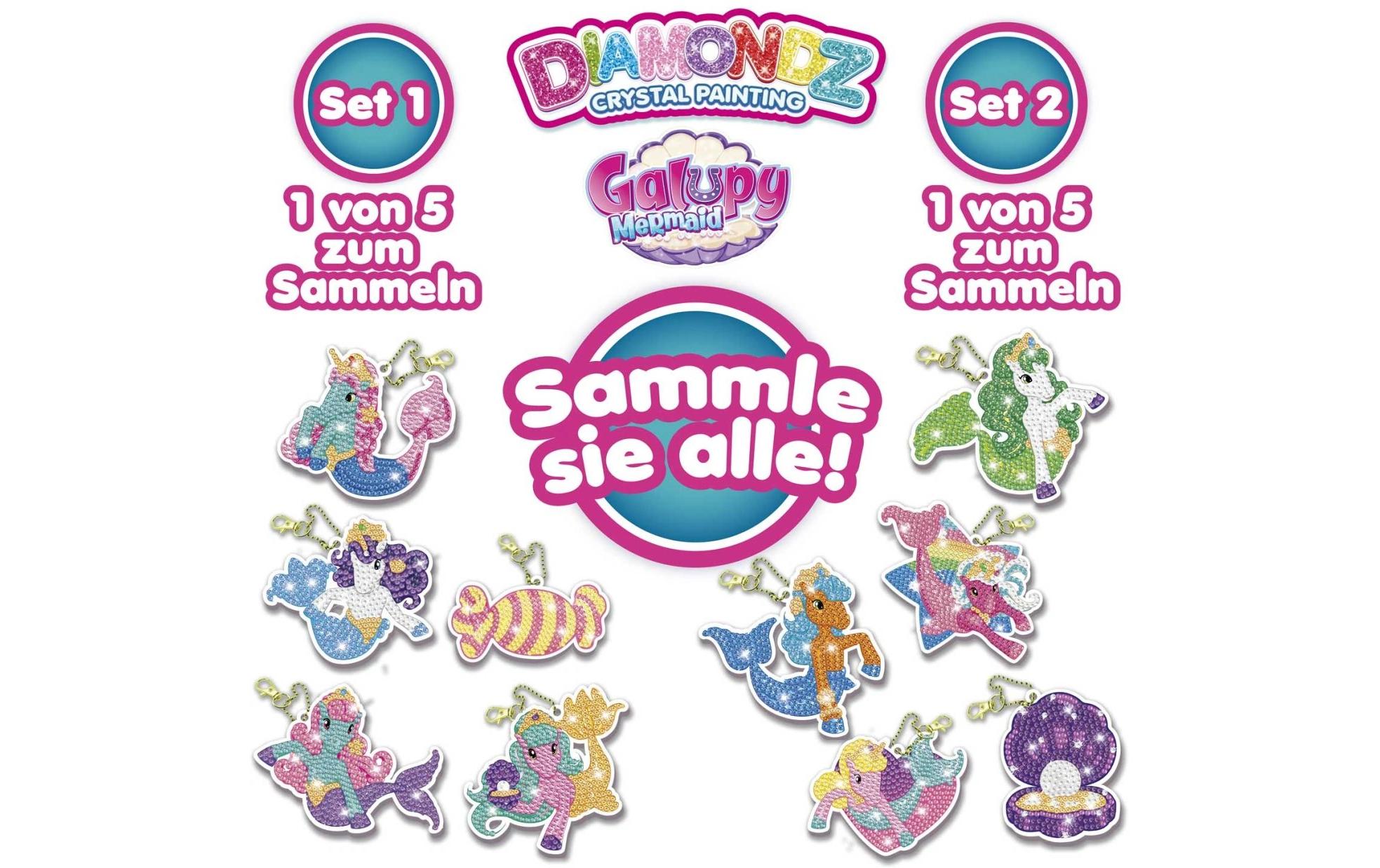 Craze Diamondz Keychain Set Galupy Mermaid