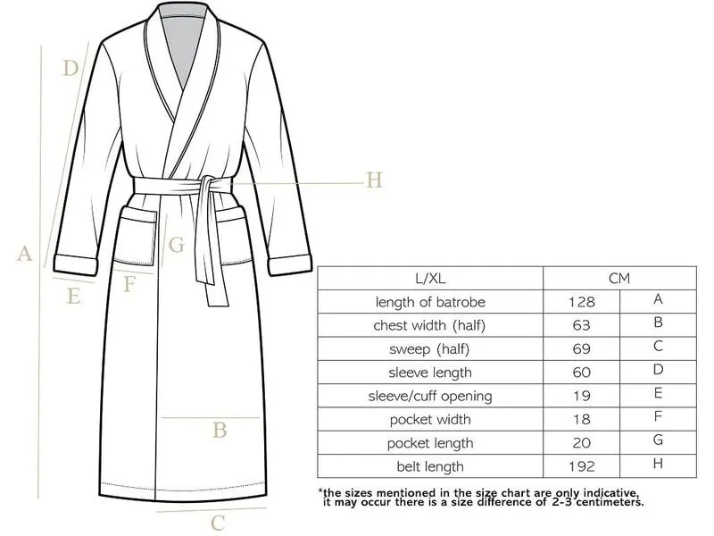 Tiseco Bademantel Cosy L/XL, Braun