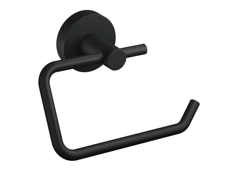 tesa Toilettenpapierhalter ohne Deckel, Moon Black, Schwarz tesa Toilettenpapierhalter ohne Deckel, Moon Black, Schwarz