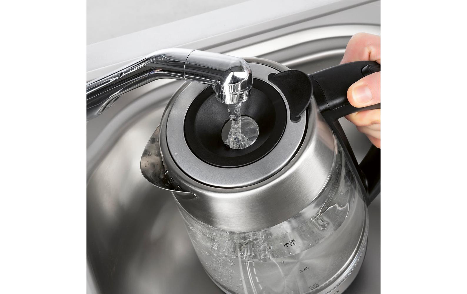 GOURMETmaxx Wasserkocher 2200 W 1.7 l, Transparent