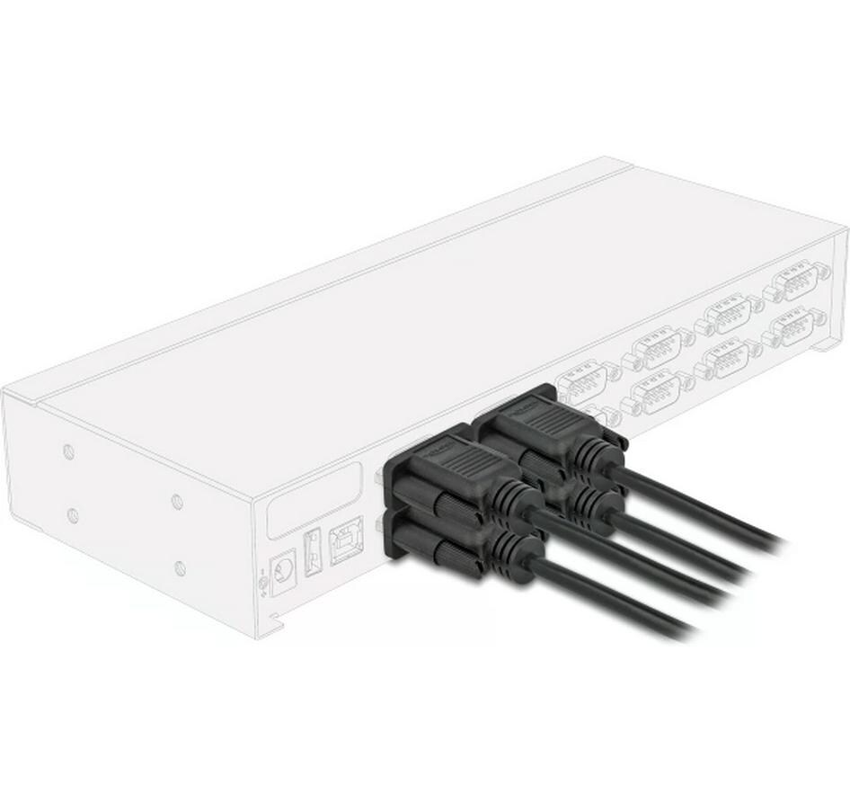Delock Anschlusskabel RS-232 D-Sub9 Buchse zu Buchse 10 m