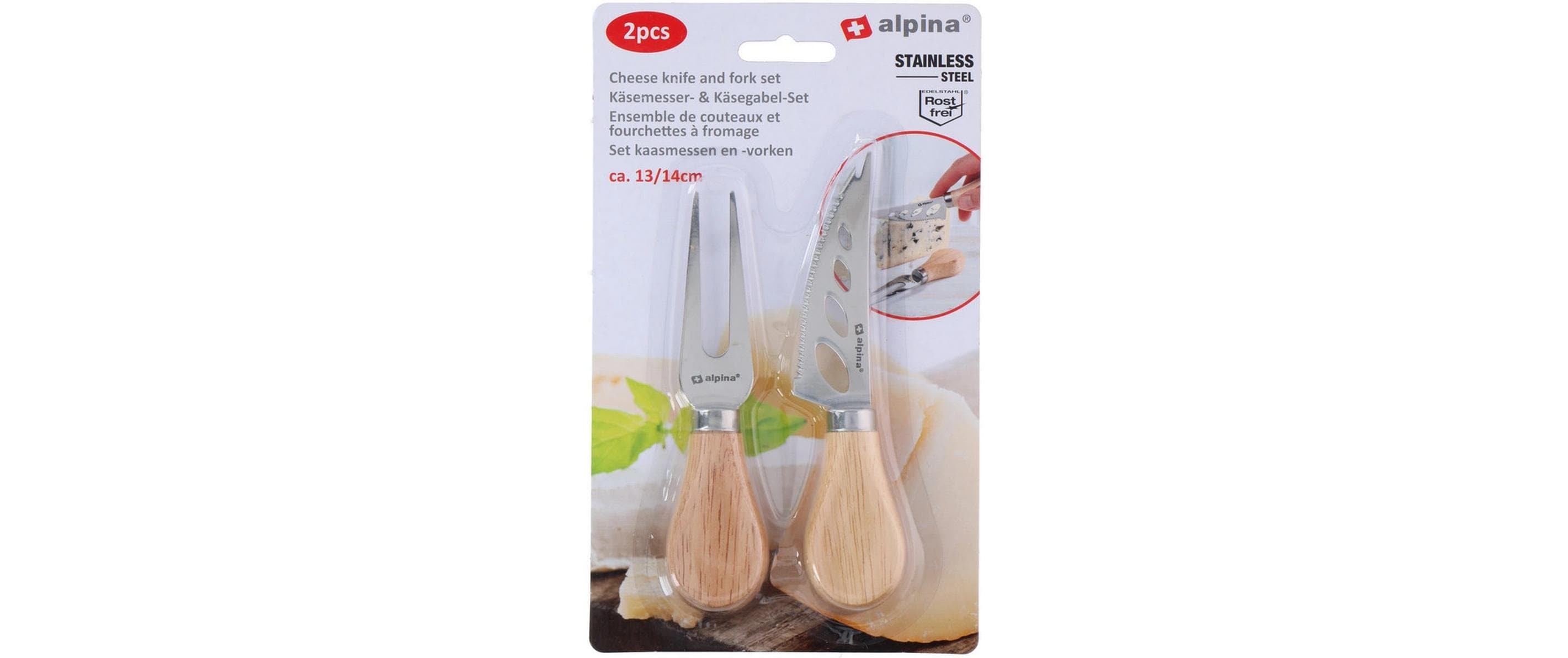 alpina Messer-Set 2-teilig Silber