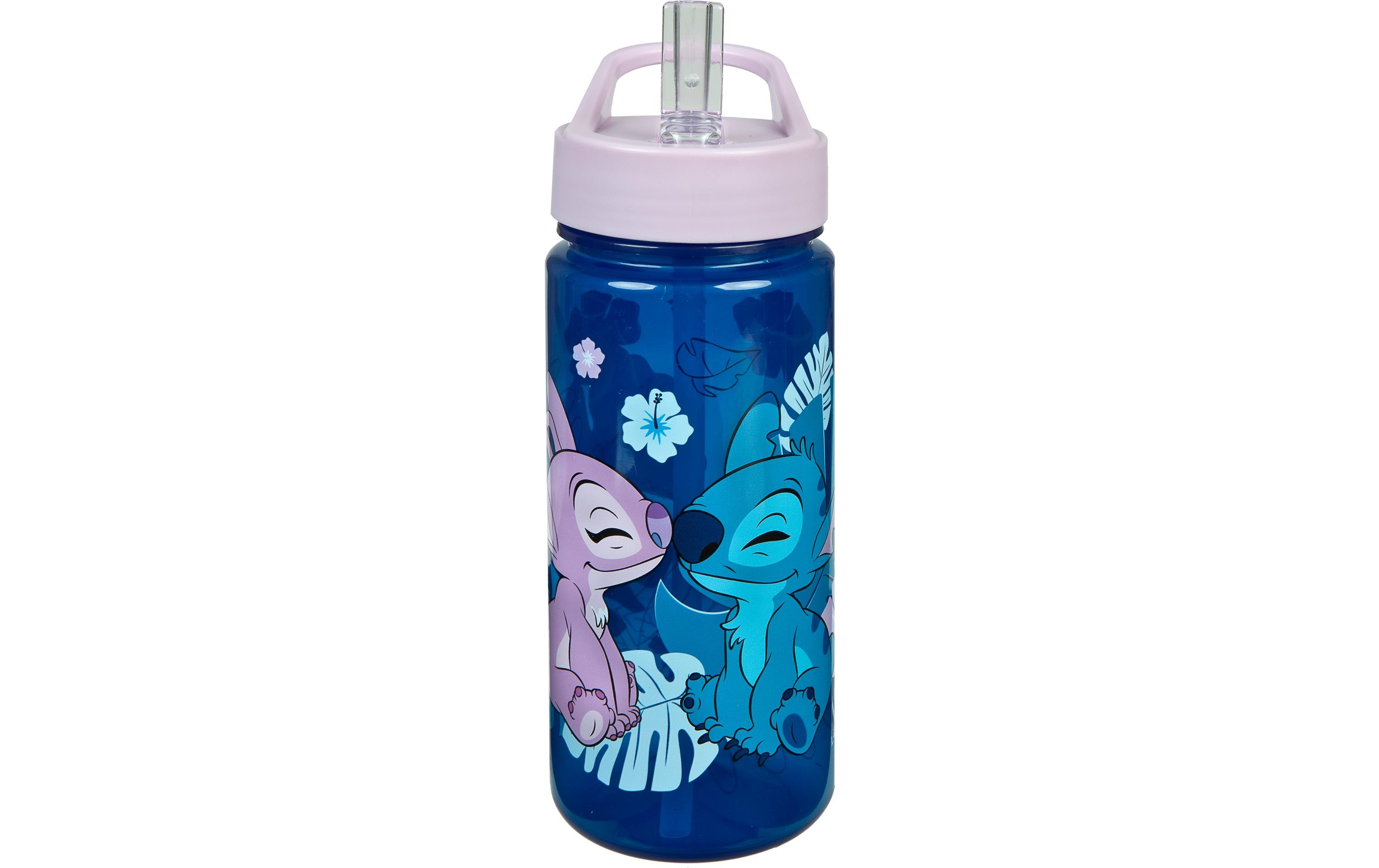 Scooli Trinkflasche Disney Lilo & Stitch 500 ml, Blau/Rosa
