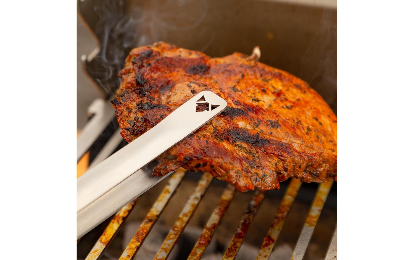 Fennek Grill Grillzange klein Silber