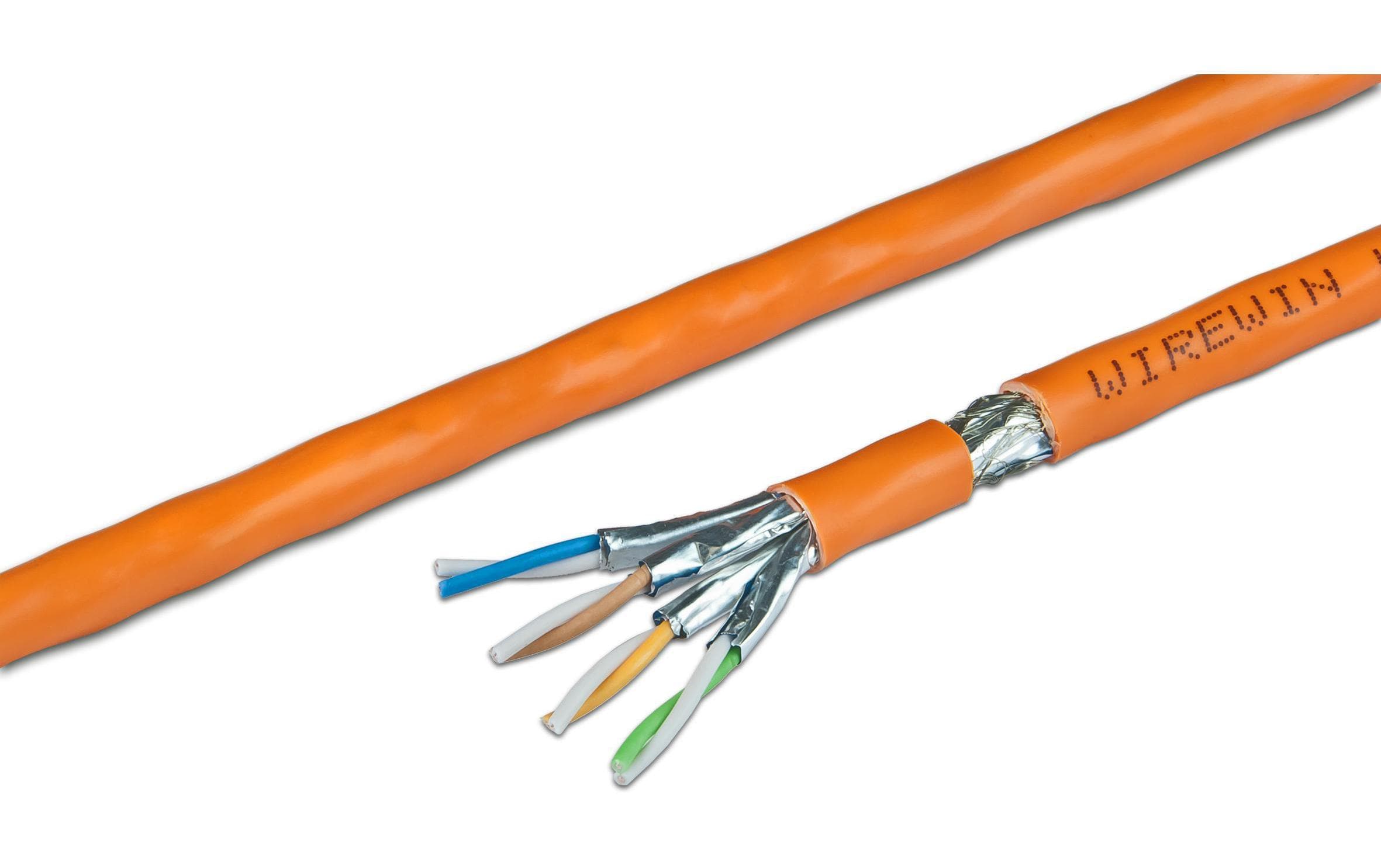 Wirewin Verlegekabel VKW SFTP K7 LSOH3 Cat 7, S/FTP, 1000 m, Orange