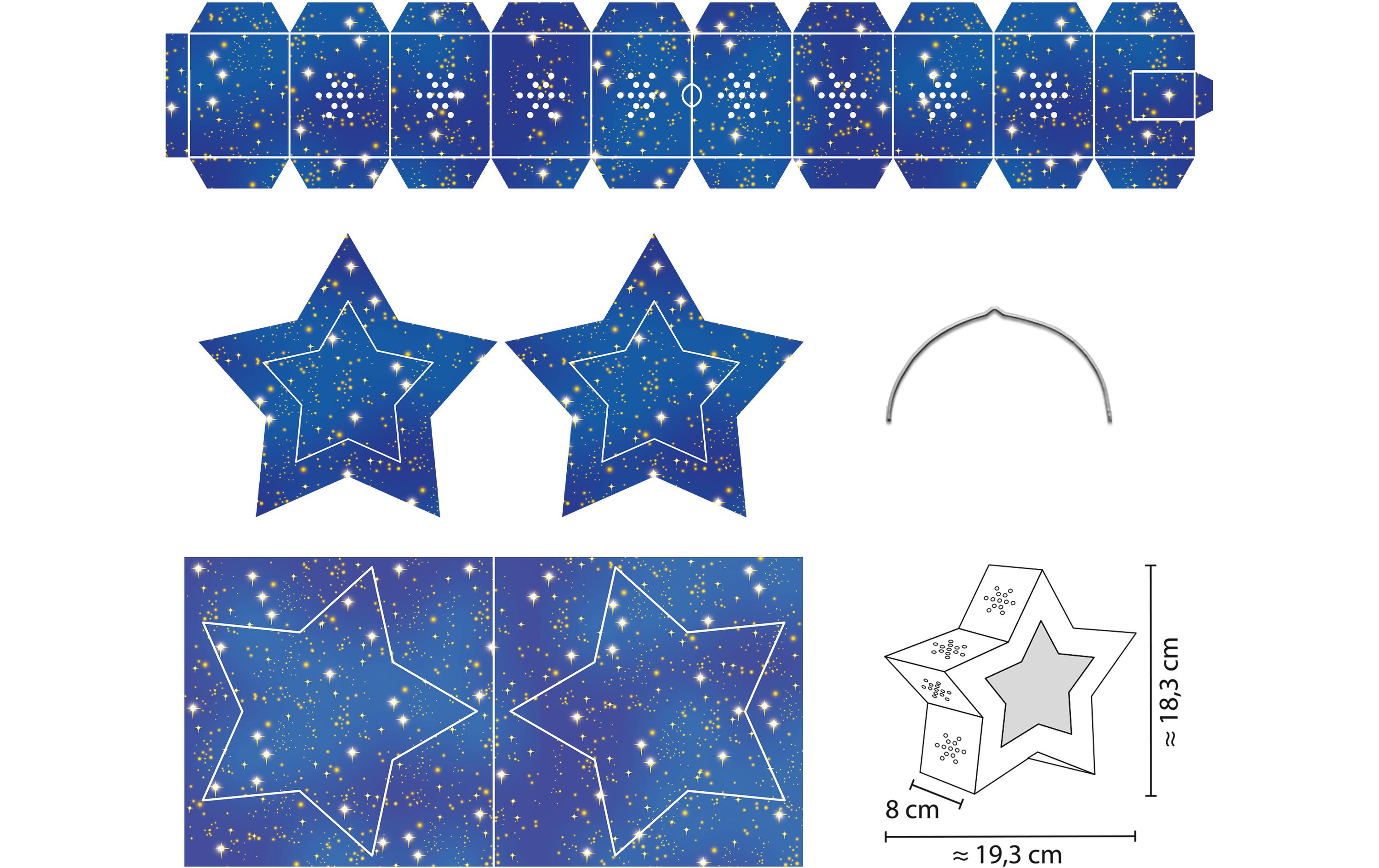 URSUS Laternen-Bastelset Twinkel Star Blau URSUS Laternen-Bastelset Twinkel Star Blau