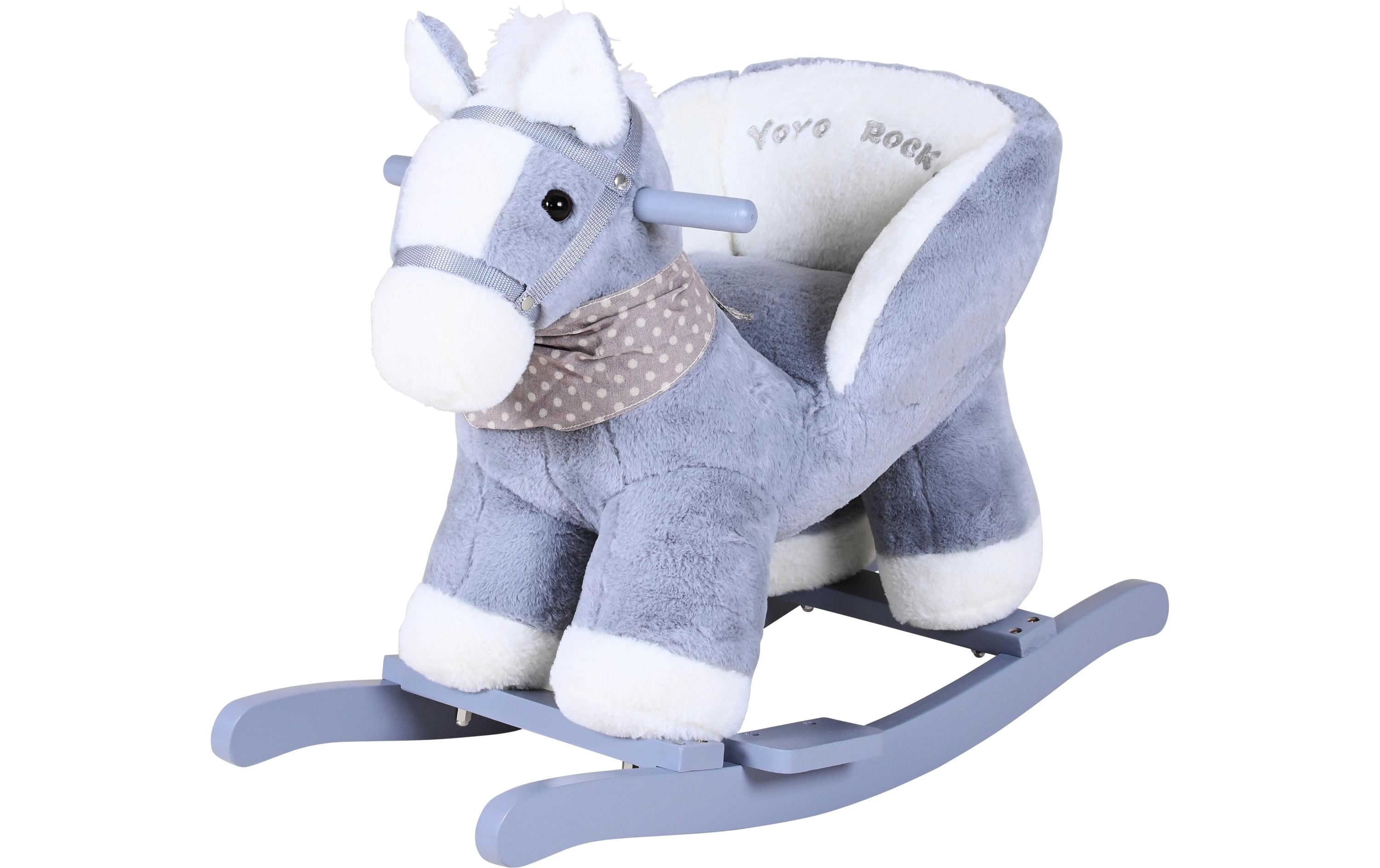 Knorrtoys Schaukeltier Pferd Grau/Weiss