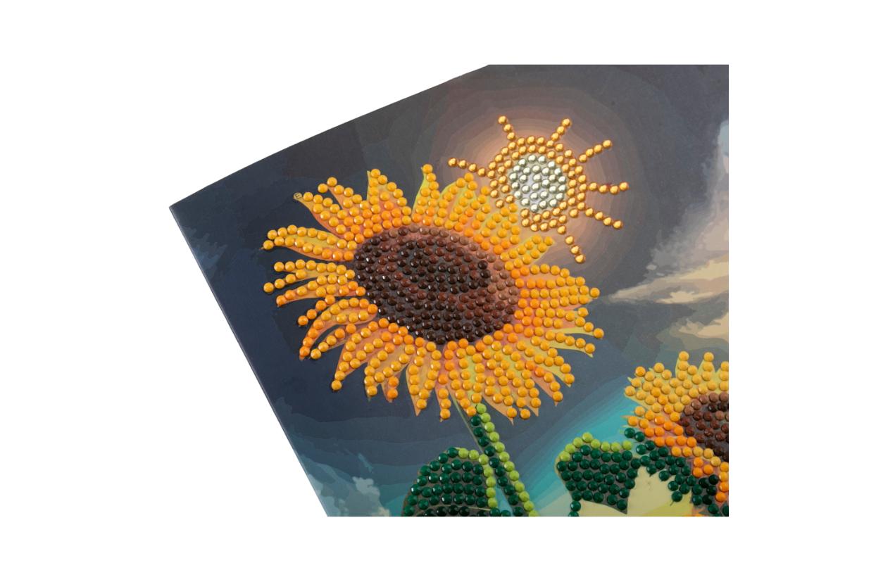 CRAFT Buddy Bastelset Crystal Art Card Sonnenblume