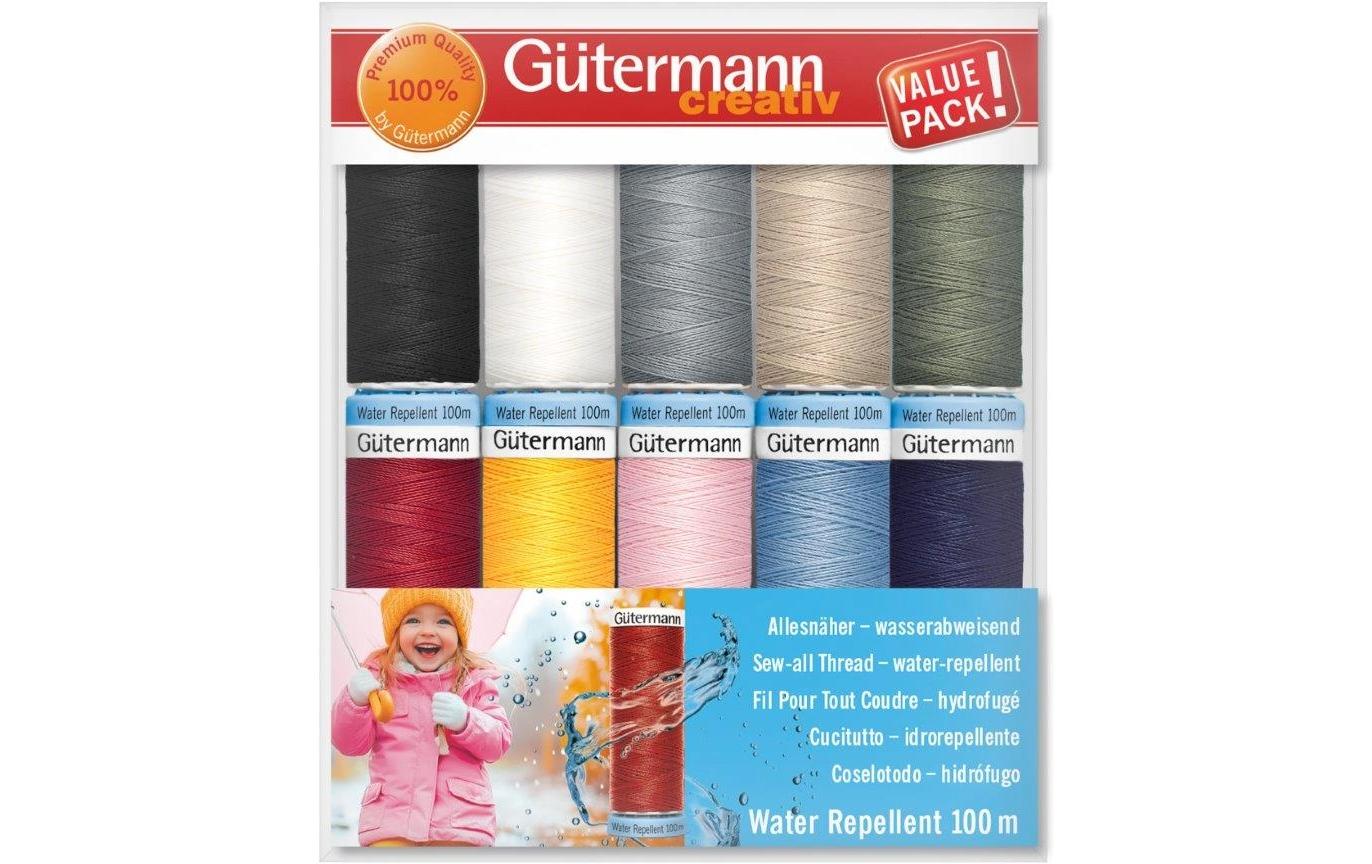 Gütermann Nähgarn-Set Water Repellent 10 Stück, Mehrfarbig