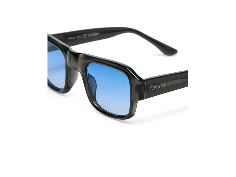 OKKIA CLUB STROMBOLI TRANSPARENT SMOKE Light Blue Lens OKKIA CLUB STROMBOLI TRANSPARENT SMOKE Light Blue Lens