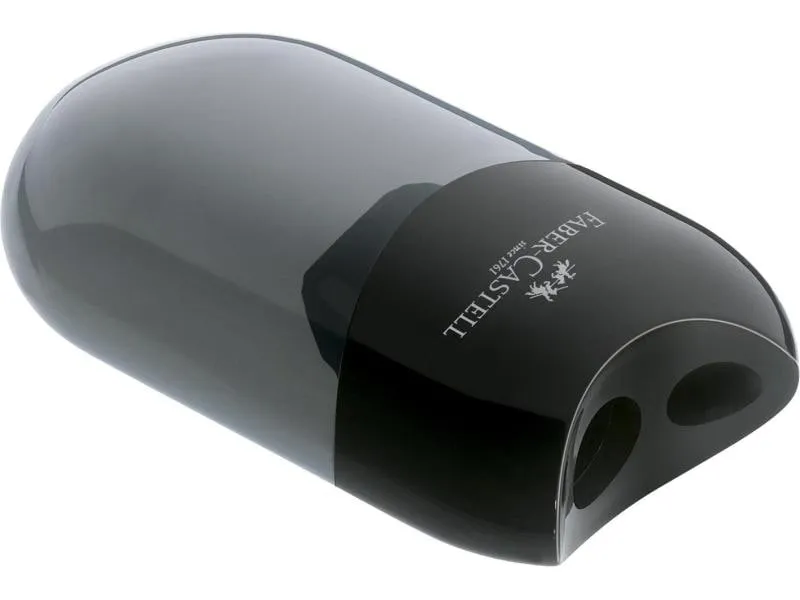 Faber-Castell Spitzer Doppelspitzdose, Schwarz Faber-Castell Spitzer Doppelspitzdose, Schwarz