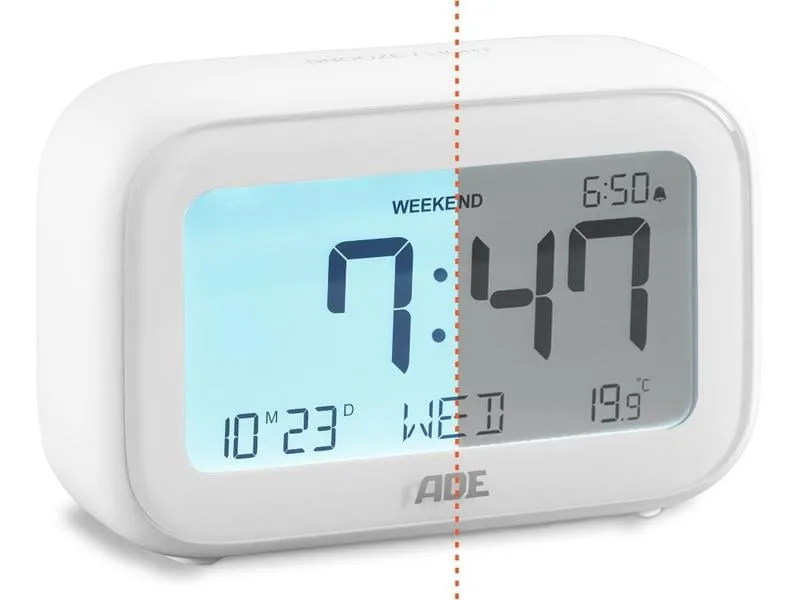 ADE Digitalwecker mit Temperaturanzeige