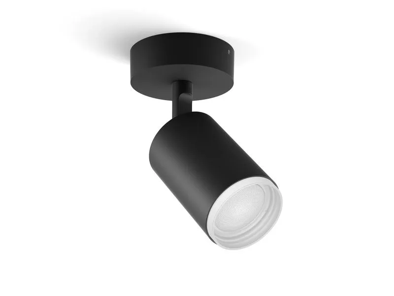 Philips Hue White & Color Ambiance Fugato 1er-Spot Schwarz