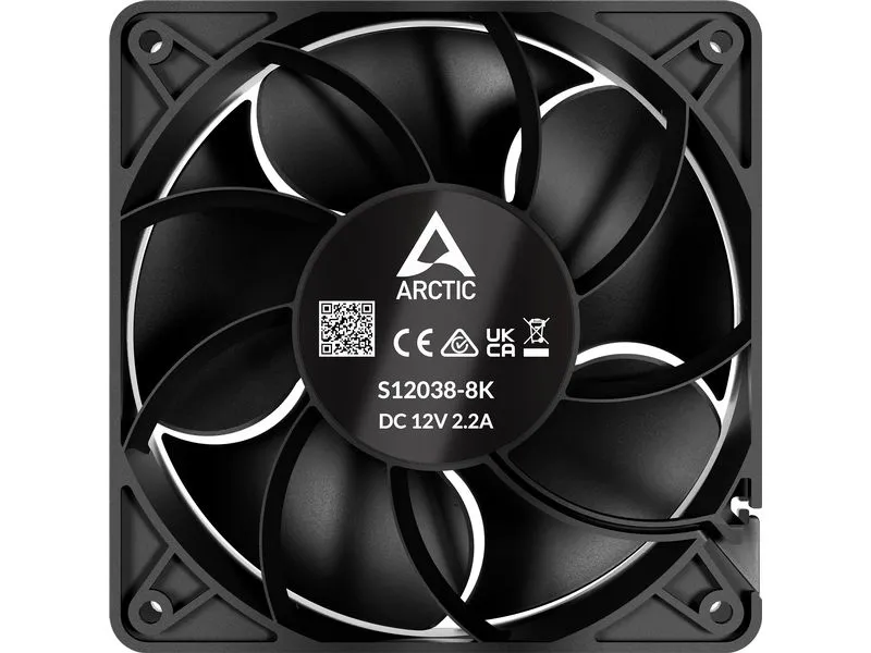 Arctic Cooling S12038-4K, 120 mm, 4000 RPM, Schwarz, 1 Stück Arctic Cooling S12038-4K, 120 mm, 4000 RPM, Schwarz, 1 Stück