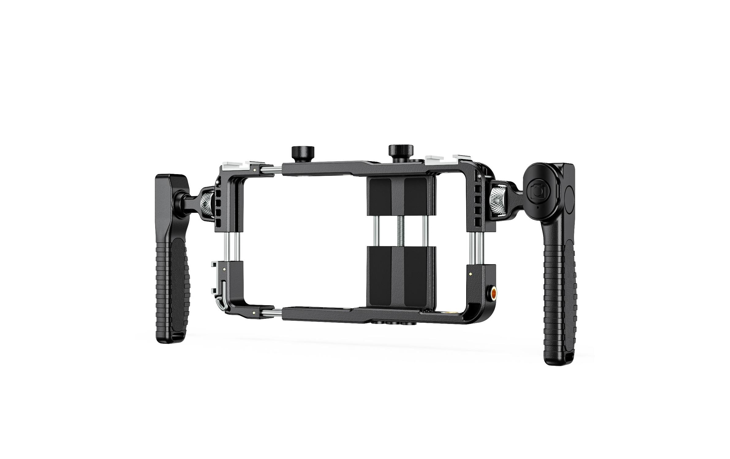 4smarts Universelles Smartphone-Video-Rig mit Fernauslöser, schwarz