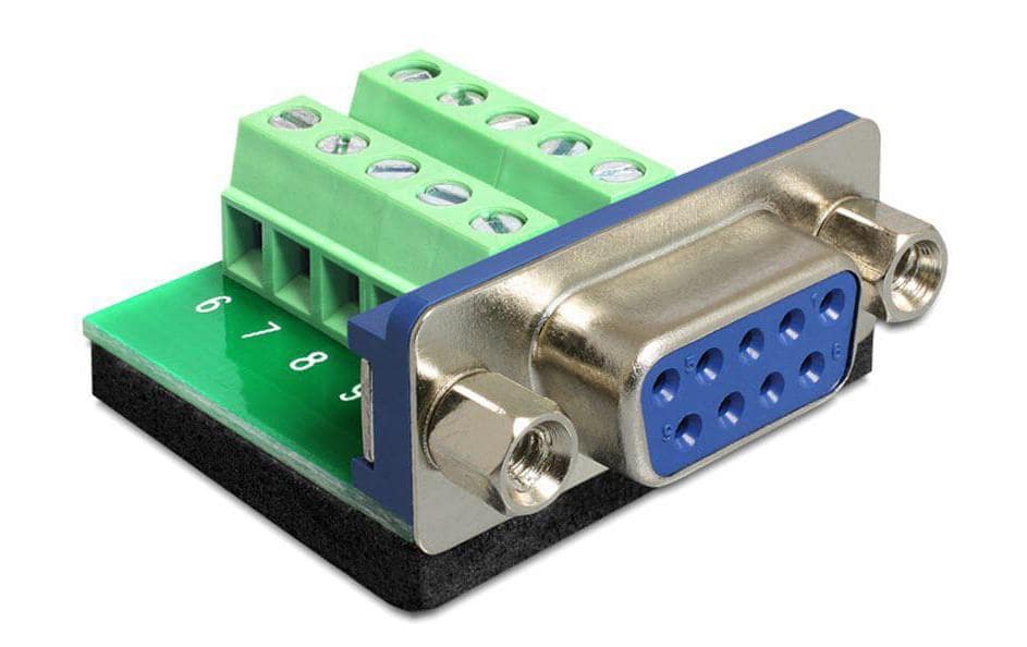 Delock Adapter RS-232 DB9 (f) - Terminalblock 0 m Delock Adapter RS-232 DB9 (f) - Terminalblock 0 m