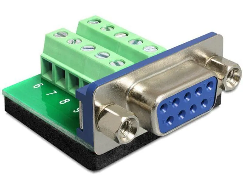 Delock Adapter RS-232 DB9 (f) - Terminalblock 0 m