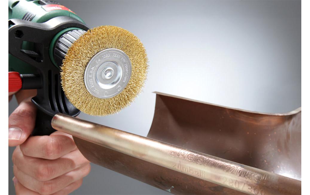 kwb Scheibenbürsten-Set 75 mm Messing, fein