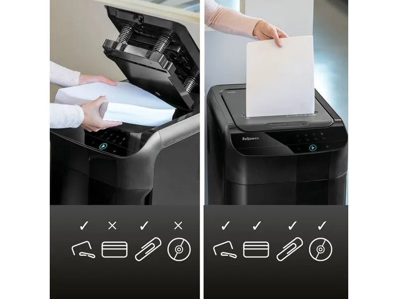 Fellowes Aktenvernichter AutoMax 550C P-4, 550 Seiten