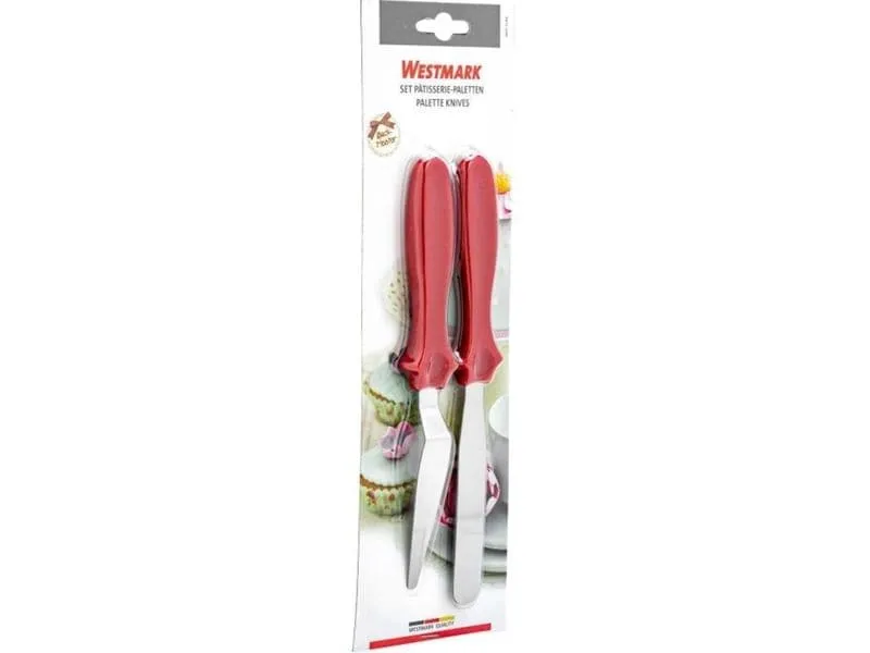 Westmark 2er Set Pâtisserie-Paletten 23 cm, Rot Westmark 2er Set Pâtisserie-Paletten 23 cm, Rot
