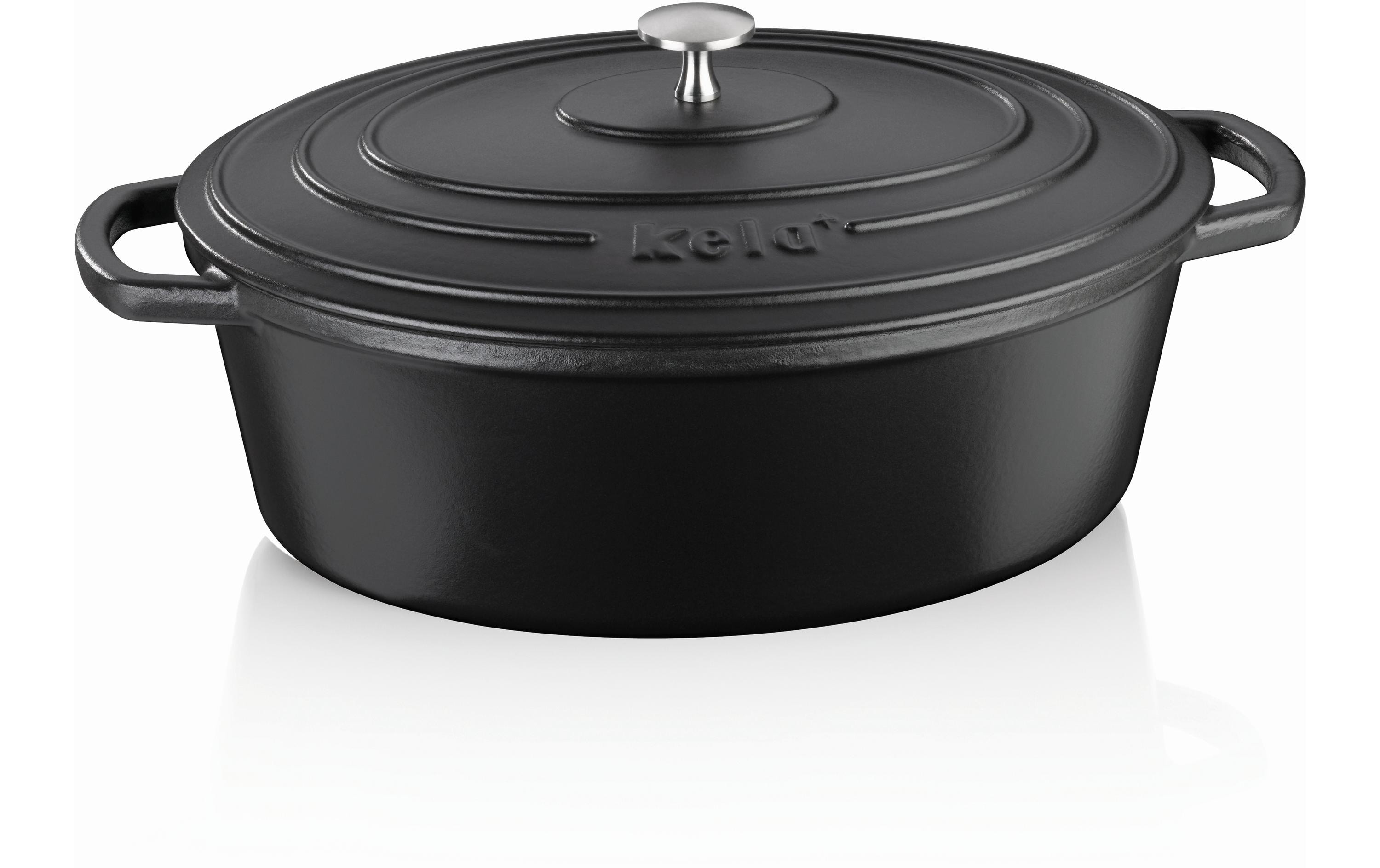 Kela Bräter Calido oval 33 cm, Schwarz