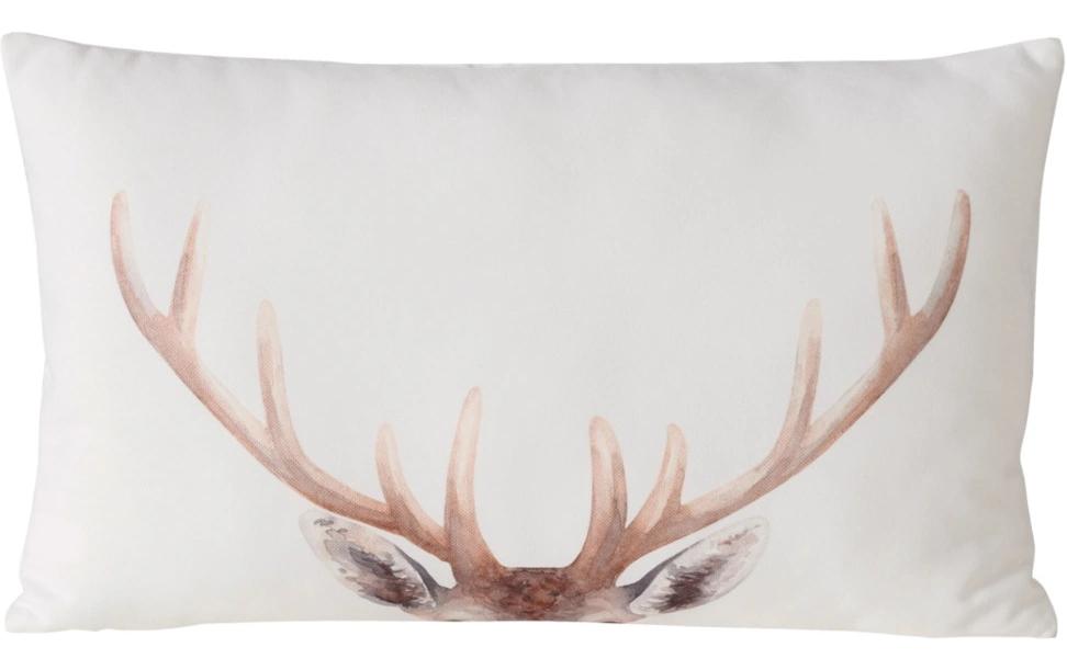 Boltze Kissen Aspen 30 x 50 cm, Braun/Weiss