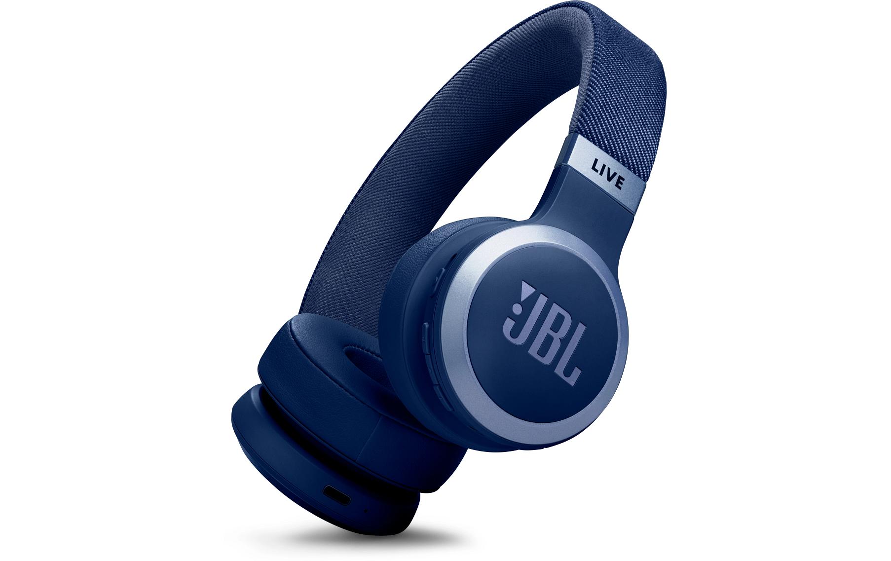 JBL Wireless On-Ear-Kopfhörer Live 670NC Blau JBL Wireless On-Ear-Kopfhörer Live 670NC Blau
