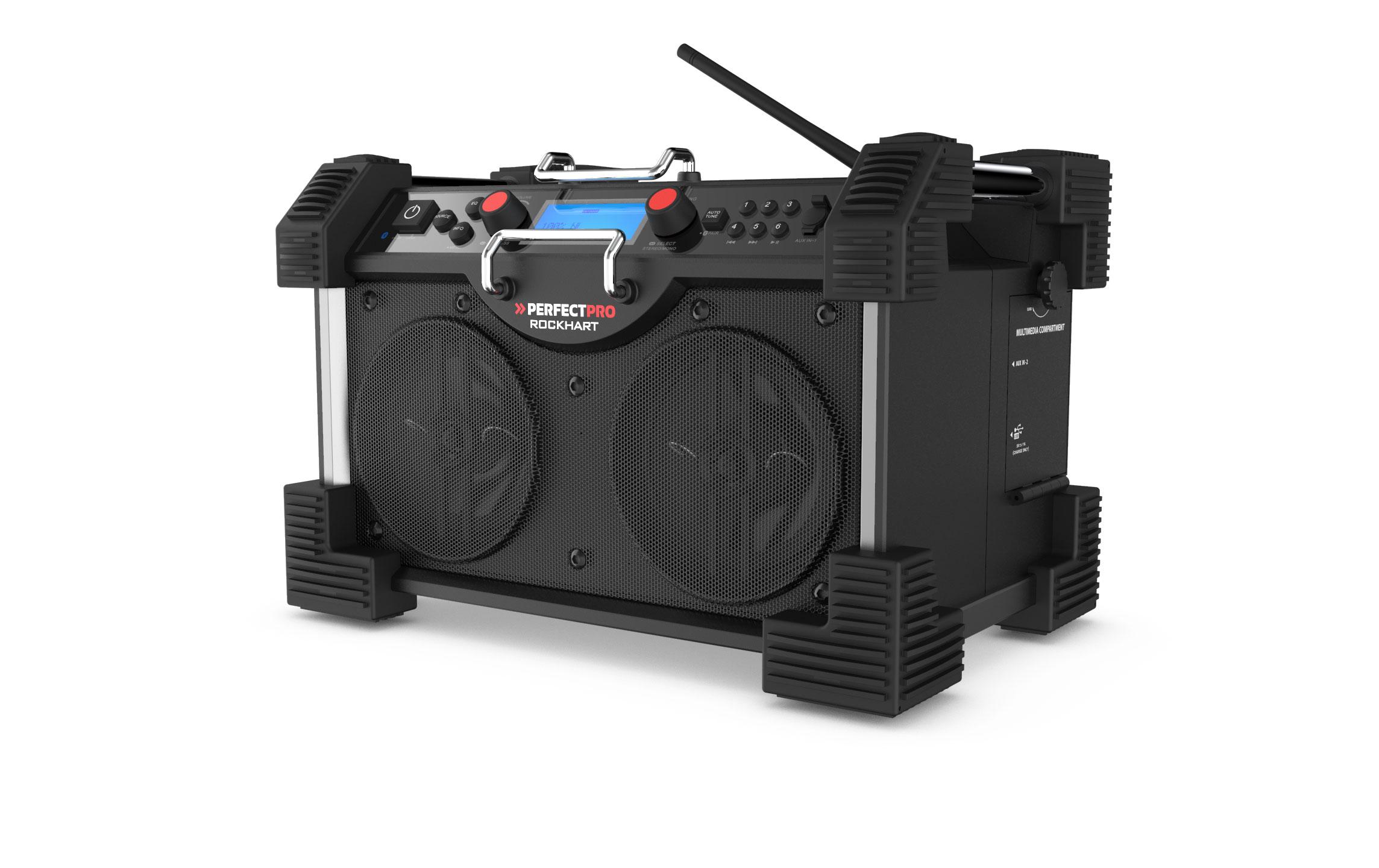 Perfectpro DAB+ Radio ROCKHART Schwarz