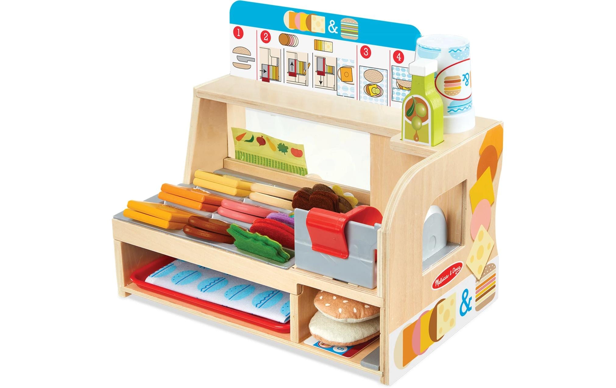 Spinmaster Melissa und Doug Sandwichtheke Holzspielset Spinmaster Melissa und Doug Sandwichtheke Holzspielset